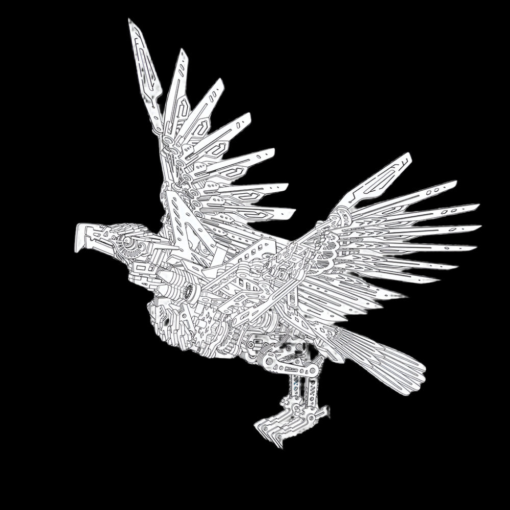 Desktrim™ | Majestic 3D Metal Mechanical Eagle Model Kit