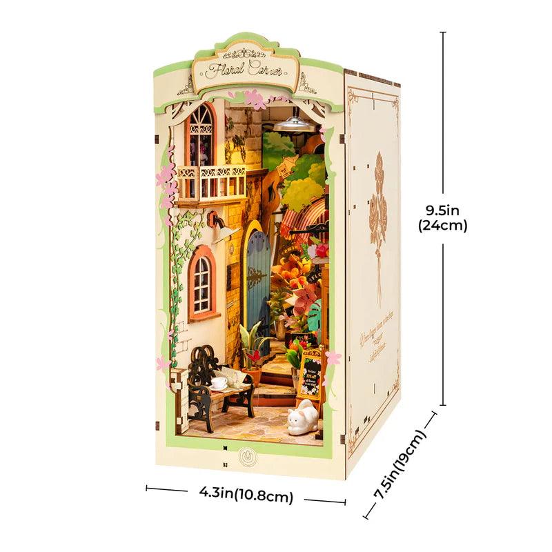Desktrim™ | Diy Book Nook Shelf - Floral Corner