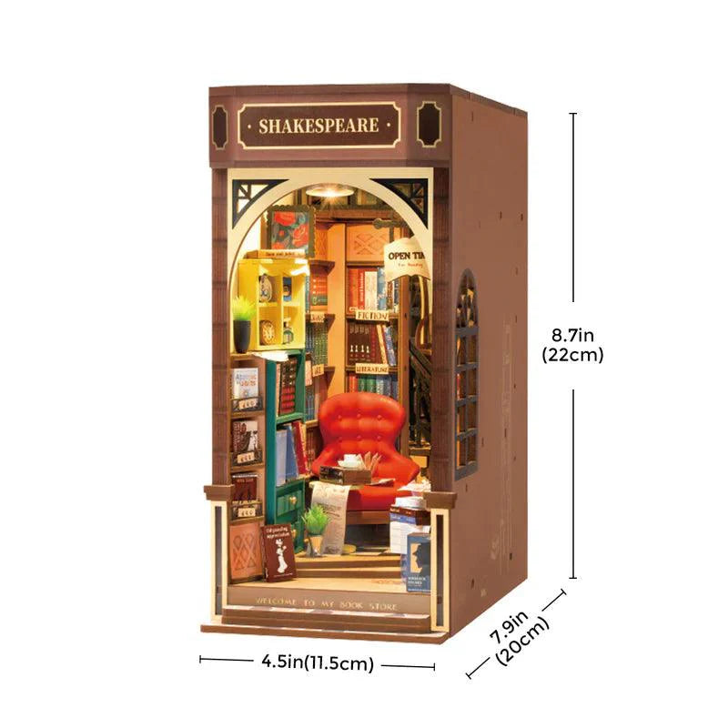 Desktrim™ | Diy Book Nook Shelf - Shakespeare Bookstore
