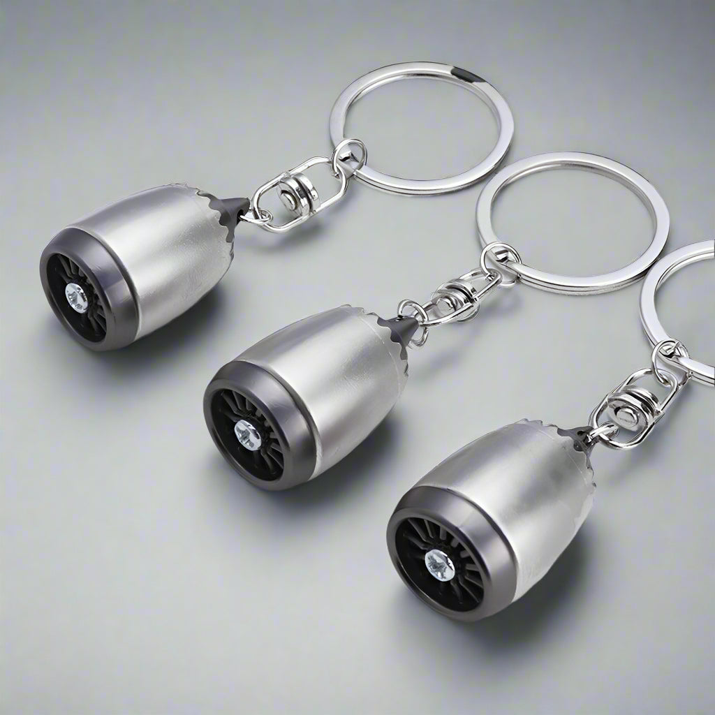 Desktrim | CNC Precision Turbofan Engine Keychain