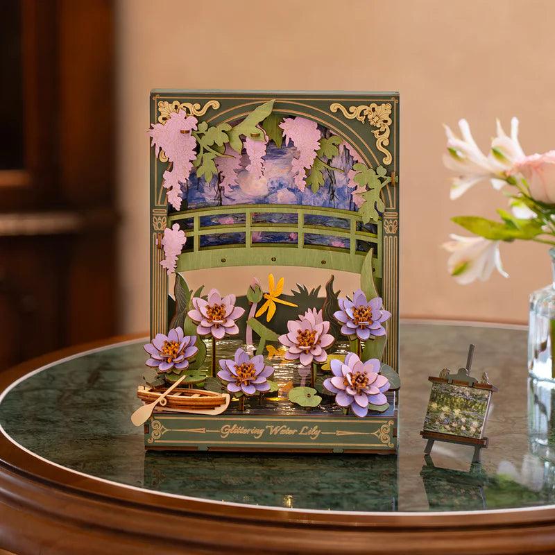 Desktrim™ | Monet's Garden 3D Wooden Puzzle with LED Lighting