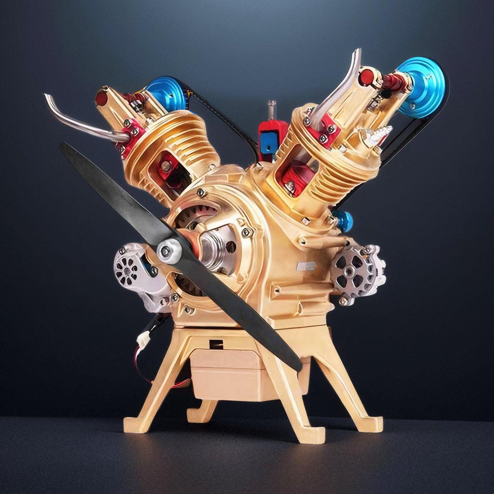 Desktrim™ | DIY Full Metal V2 Car Engine Assembly Kit that Work