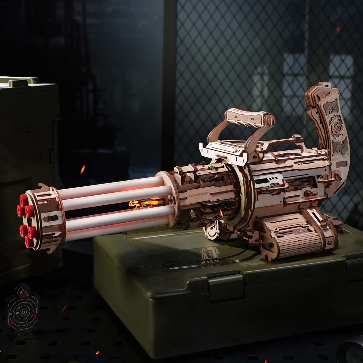 Desktrim™ | Ultimate Rotating Barrel Machine Gun - 3D Wooden Puzzle Kit
