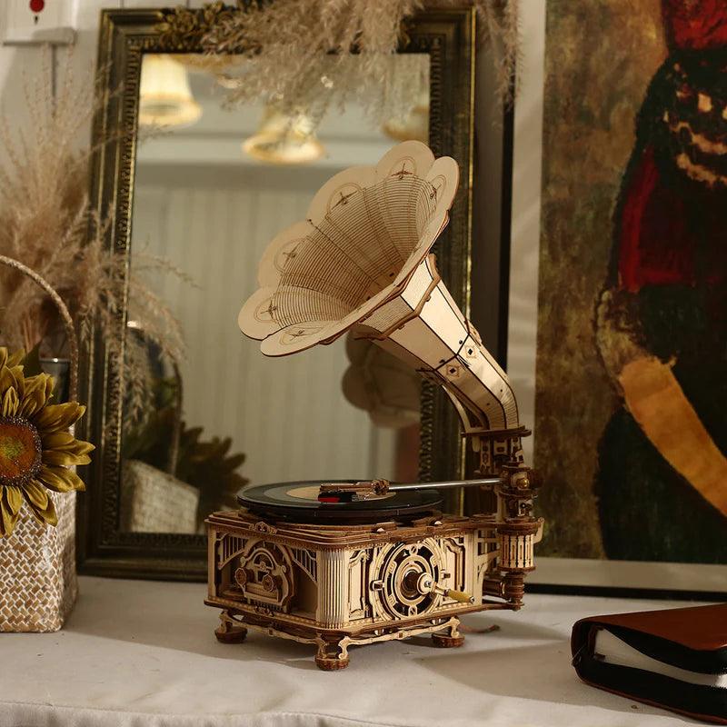 Desktrim™ | Vintage Melody Maker DIY Wooden Gramophone Kit