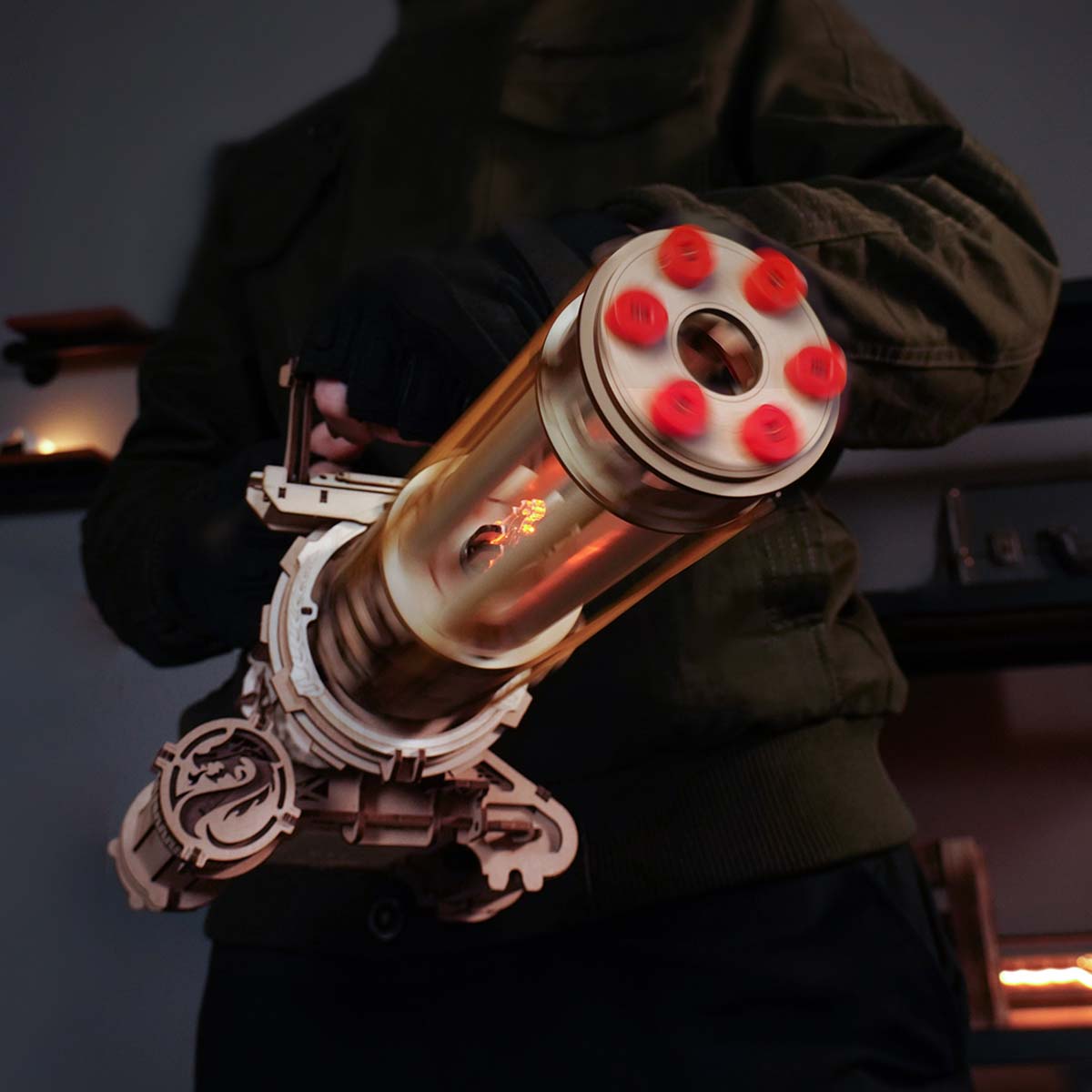 Desktrim™ | Ultimate Rotating Barrel Machine Gun - 3D Wooden Puzzle Kit