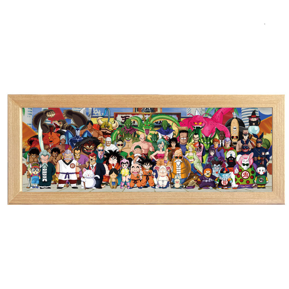 Desktrim™ | Anime Legends Acrylic Family Photo (LED Light)