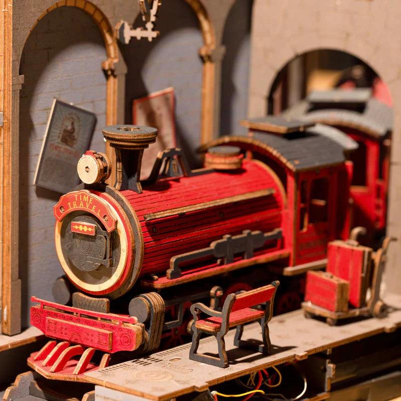 Desktrim™ | Diy Book Nook Shelf - Time Travel Railway
