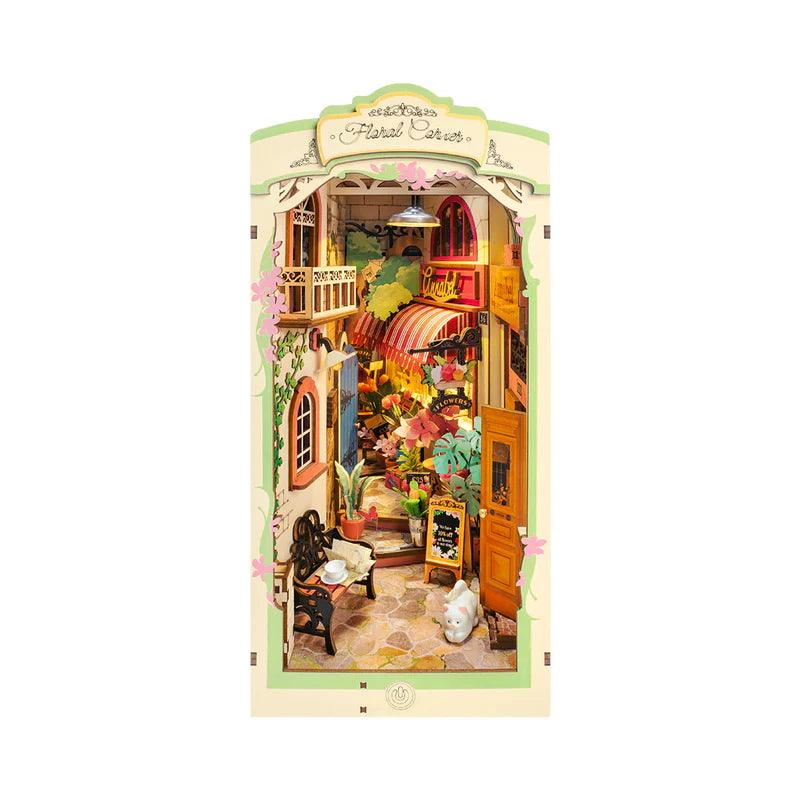 Desktrim™ | Diy Book Nook Shelf - Floral Corner