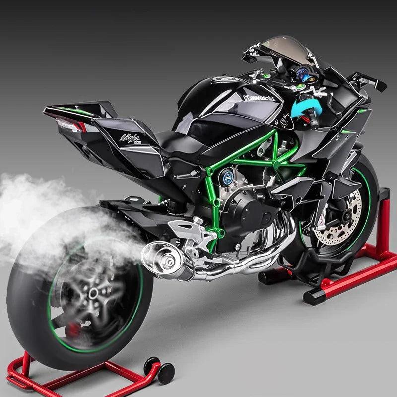 Desktrim™ | Premium Ninja H2R RC Superbike 1:6 Scale with Realistic Sound & Smoke Effects
