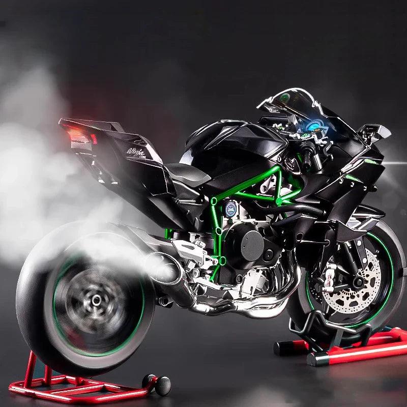 Desktrim™ | Premium Ninja H2R RC Superbike 1:6 Scale with Realistic Sound & Smoke Effects