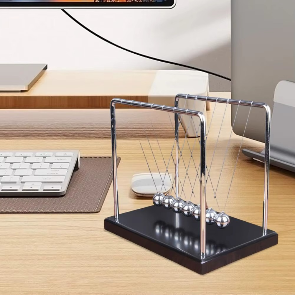 Desktrim™ | Newton Cradle Executive Desk Physics Demonstrator