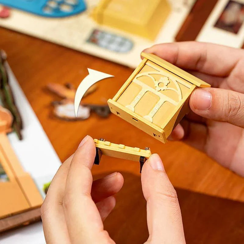 Desktrim™ | Diy Book Nook Shelf - Romantic Venice Escape