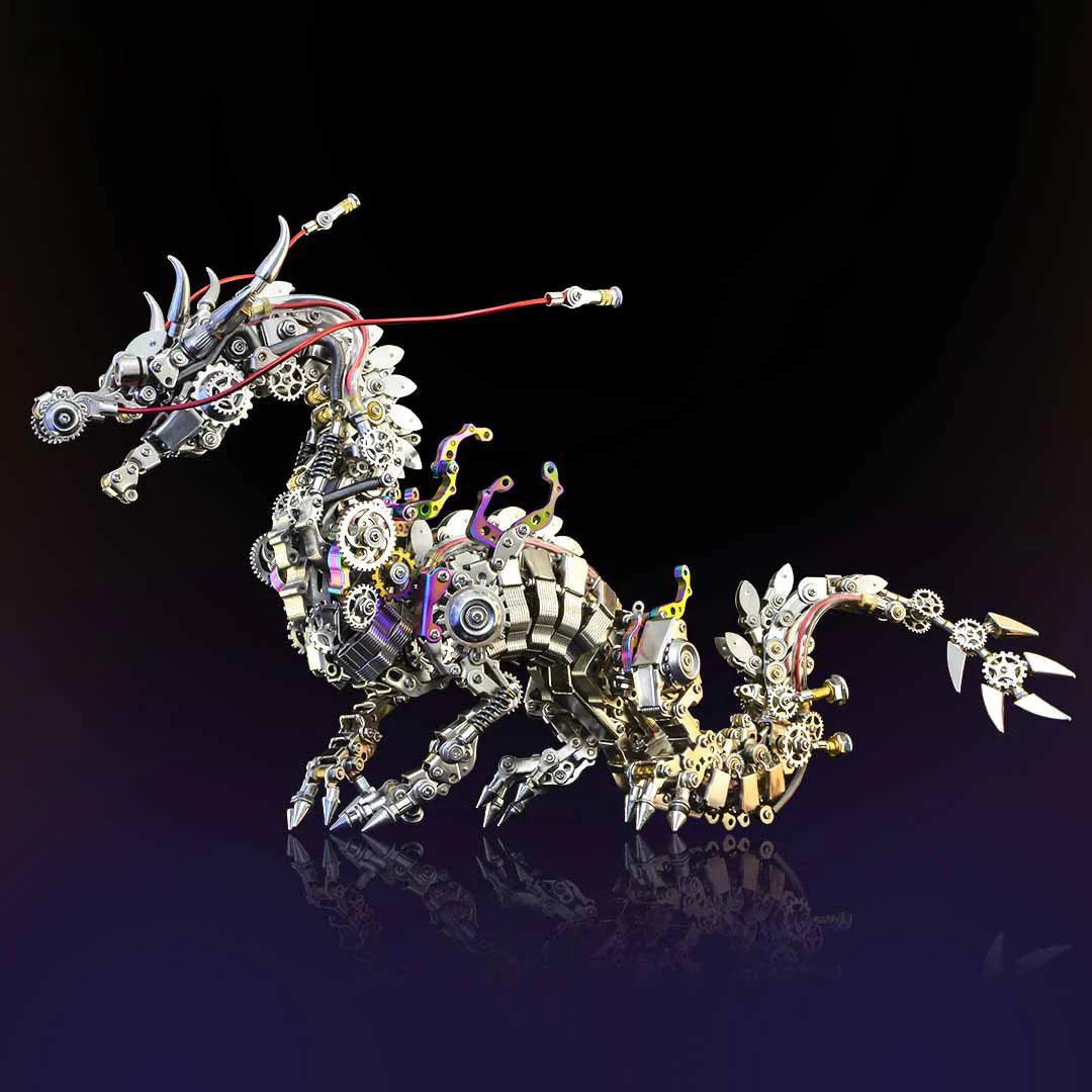 Desktrim™ | Imperial Dragon Master - 3D Metal Mechanical Dragon DIY Assembly Model Kit