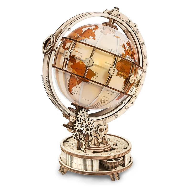 Desktrim™ | Illuminated Globe 3D Wooden Puzzle