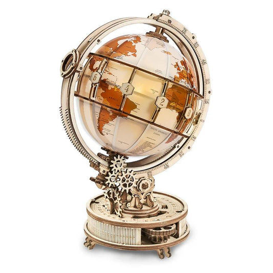 Desktrim™ | Illuminated Globe 3D Wooden Puzzle