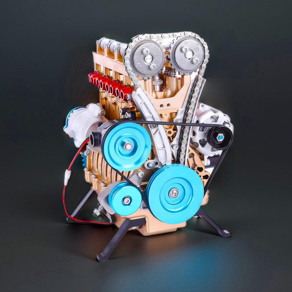 Desktrim™ | DIY Full Metal 4 Cylinder Car Engine Assembly Kit
