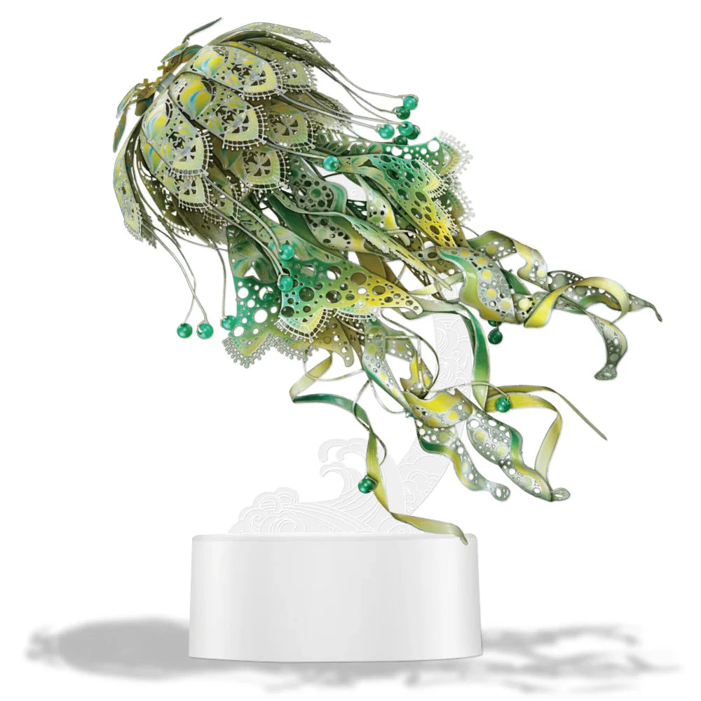 Desktrim™ | 3D Metal Puzzle Jellyfish Kit - 61 Piece Stainless Steel DIY Assembly Model Building Set for Adults