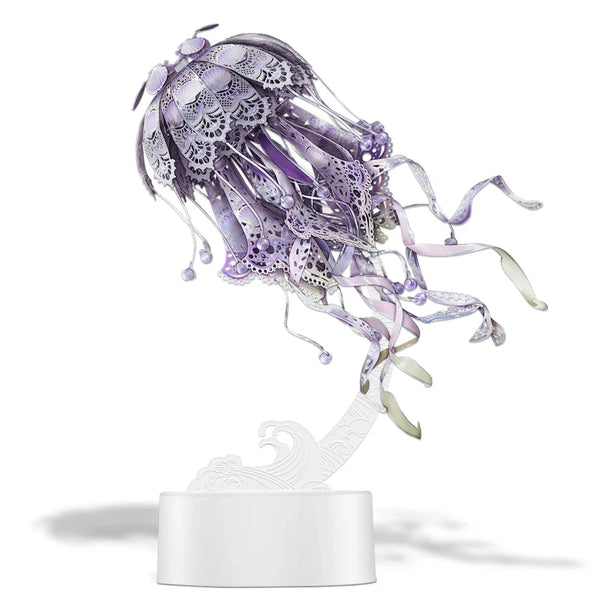 Desktrim™ | 3D Metal Puzzle Jellyfish Kit - 61 Piece Stainless Steel DIY Assembly Model Building Set for Adults