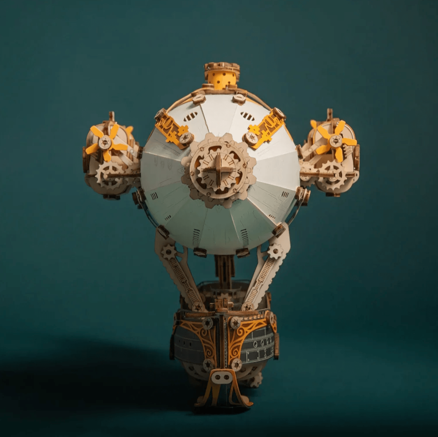 Desktrim™ | Steampunk Navigator Airship 3D Wooden Puzzle Kit