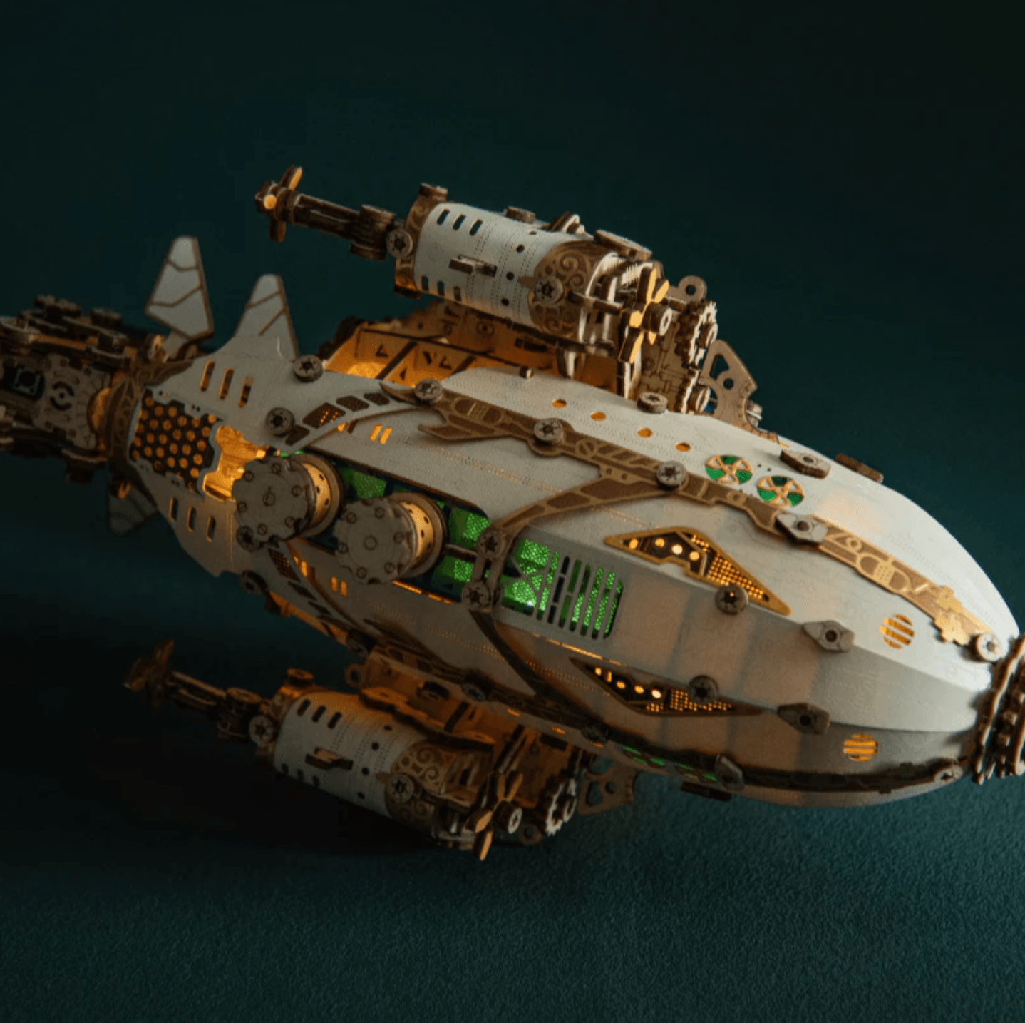 Desktrim™ | Steampunk Navigator Airship 3D Wooden Puzzle Kit