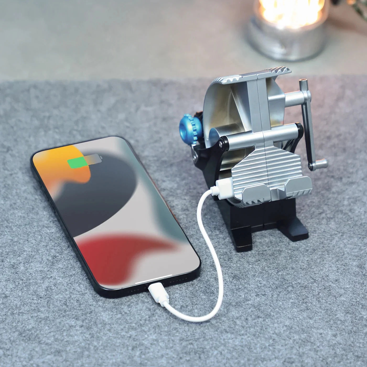 Desktrim™ | Alloy mechanical multifunctional rechargeable mobile phone holder