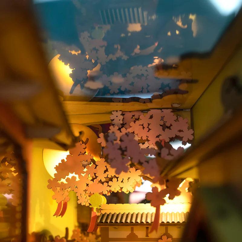 Desktrim™ | Diy Book Nook Shelf - Falling Sakura