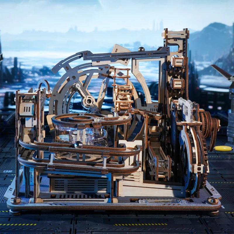 Desktrim™ | Cosmic Marble Labyrinth - 3D Wooden Mechanical Model Kit