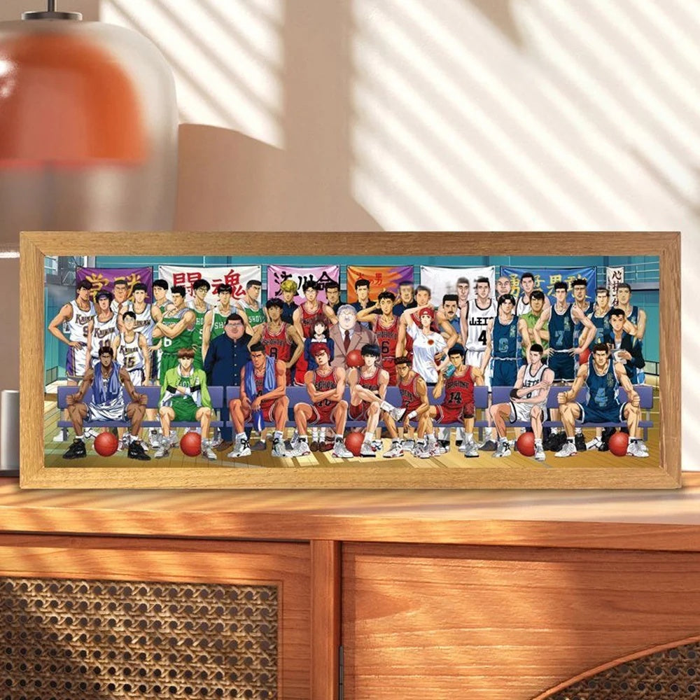 Desktrim™ | Anime Legends Acrylic Family Photo (LED Light)