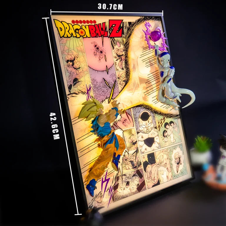 Ultimate Dragon Ball Z Goku vs Frieza 3D LED Light Frame