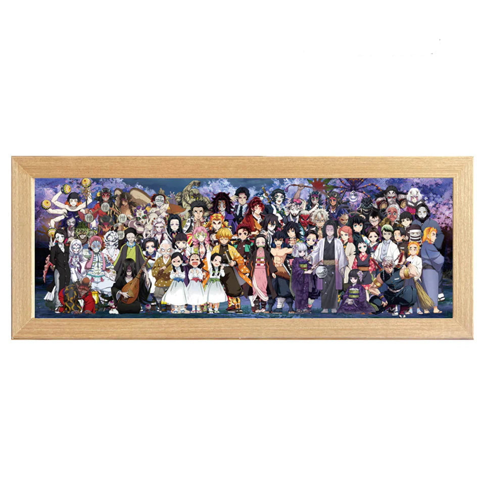 Desktrim™ | Anime Legends Acrylic Family Photo (LED Light)