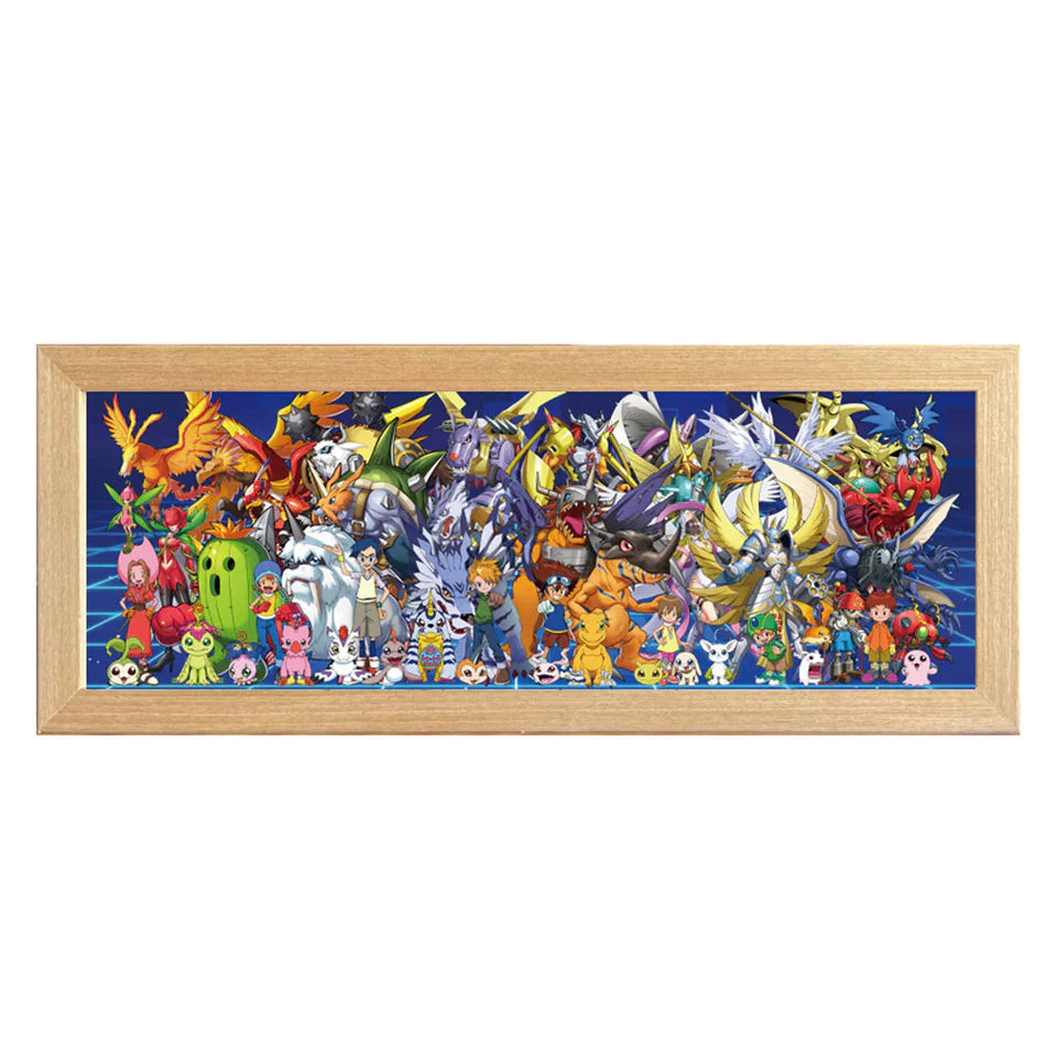 Desktrim™ | Anime Legends Acrylic Family Photo (LED Light)
