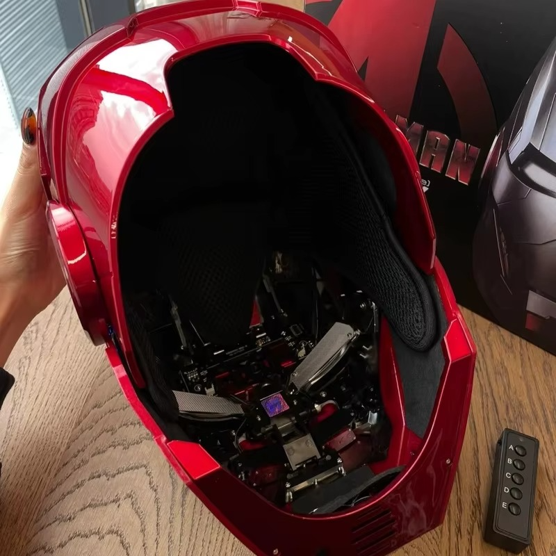 Desktrim™ | Ultimate Iron Man Cosplay Mark V Helmet - Jarvis Voice Control Metal Mask MK5