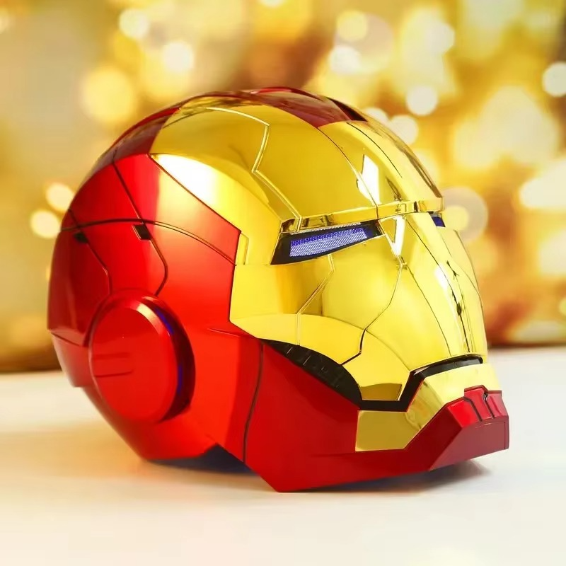 Desktrim™ | Ultimate Iron Man Cosplay Mark V Helmet - Jarvis Voice Control Metal Mask MK5
