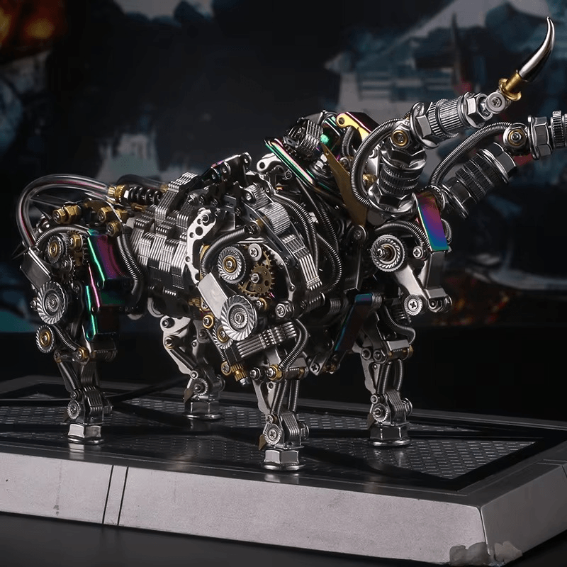Desktrim™ | DIY 3D Metal Mechanical Bull Animal Model Assembly Kit 1087Pcs
