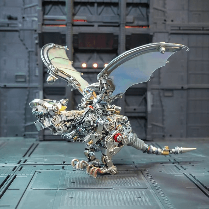 Desktrim™ | Mechanical Flying Dragon 3D Metal Puzzle Kit