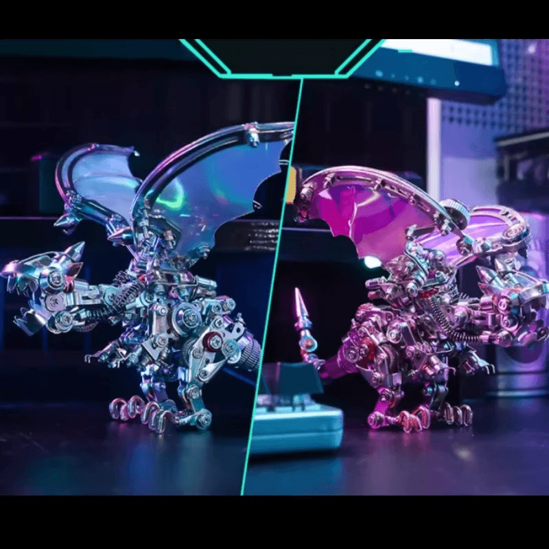 Desktrim™ | Mechanical Flying Dragon 3D Metal Puzzle Kit