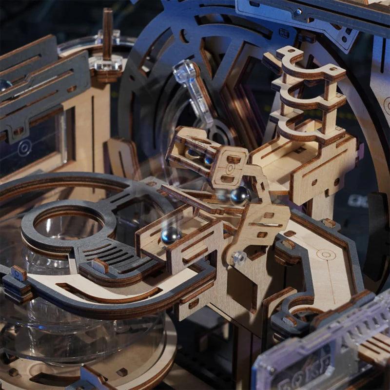 Desktrim™ | Cosmic Marble Labyrinth - 3D Wooden Mechanical Model Kit
