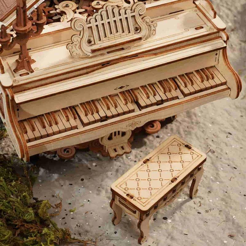 Desktrim™ | Grand Symphony Piano Mechanical Music Box 3D Wooden Puzzle