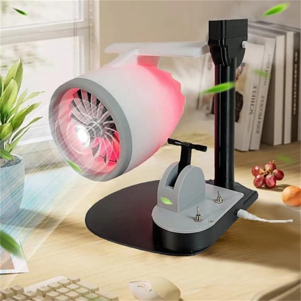 Desktrim™ | JetEngine Humidifier Fan - Aviation-Inspired Desktop Companion