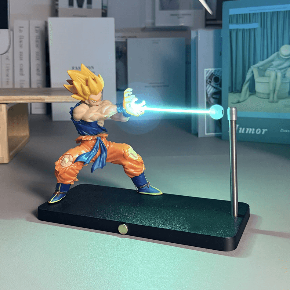 Desktrim™ | Dragon Ball Super Saiyan Magnetic Light Beam Figurine