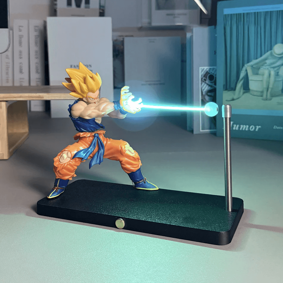 Desktrim™ | Dragon Ball Super Saiyan Magnetic Light Beam Figurine