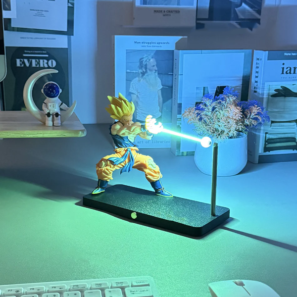 Desktrim™ | Dragon Ball Super Saiyan Magnetic Light Beam Figurine