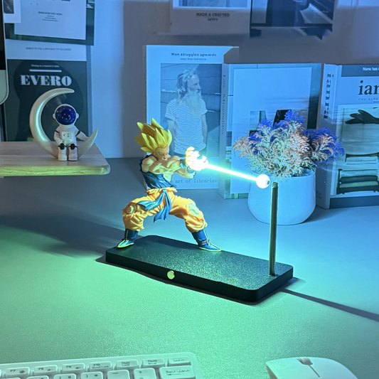 Desktrim™ | Dragon Ball Super Saiyan Magnetic Light Beam Figurine