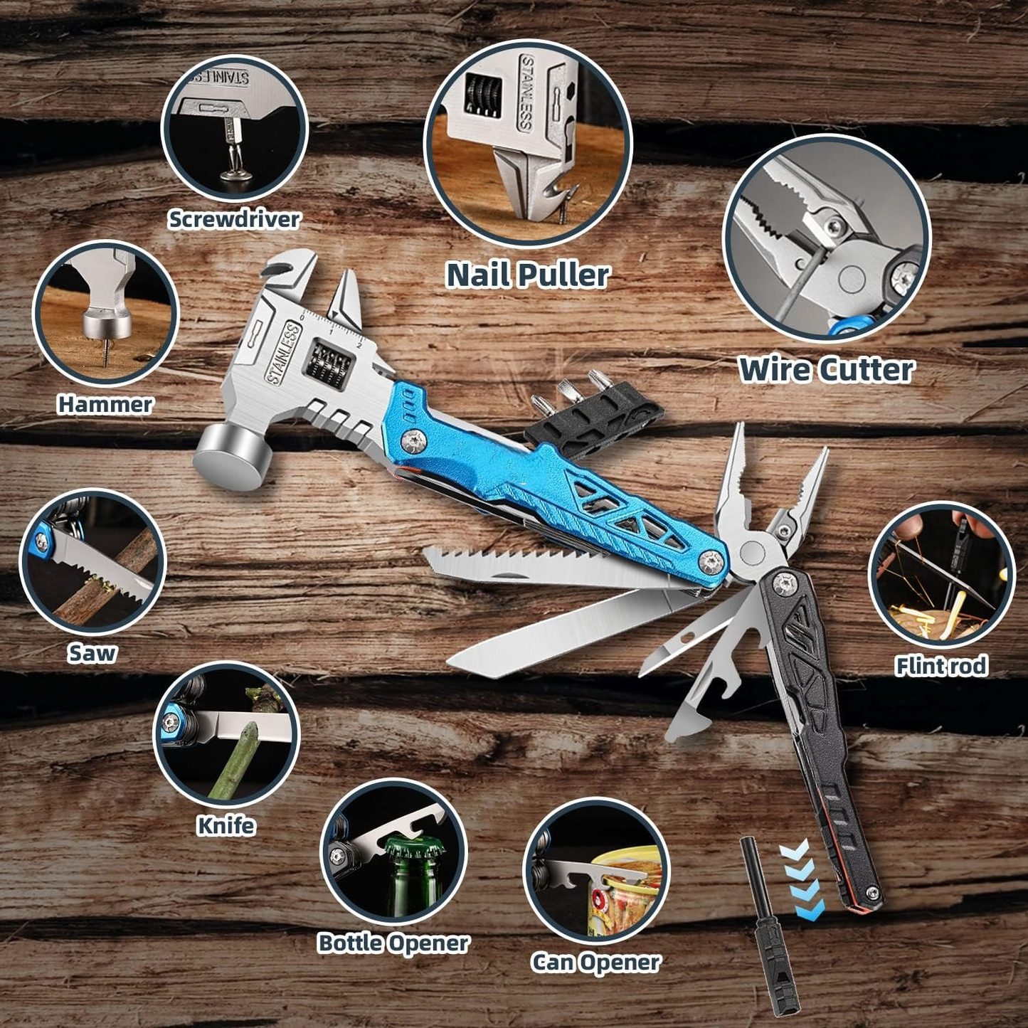 Desktrim™ | 18 In 1 Multifunctional Wrench Hammer