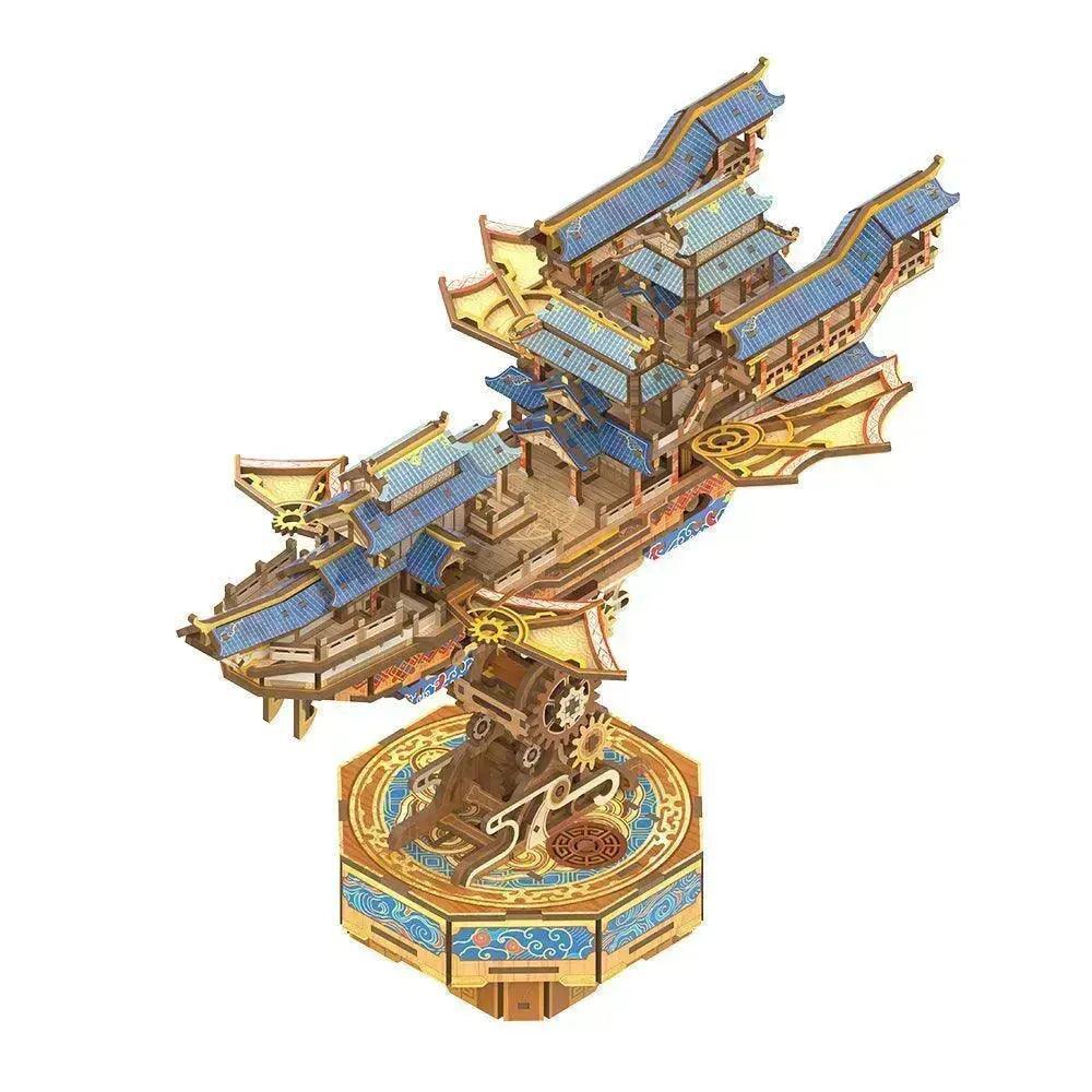 Desktrim™ | Sailing In Fog - 3D Mechanical Airship Puzzle