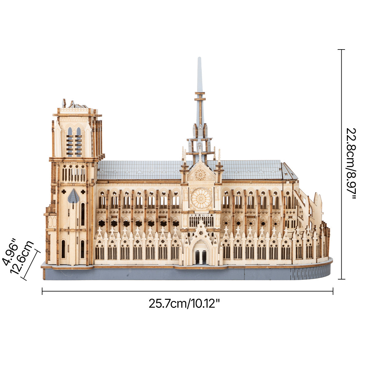 Desktrim™ | Gothic Notre-Dame Cathedral - Paris Masterpiece 3D Wooden Puzzle