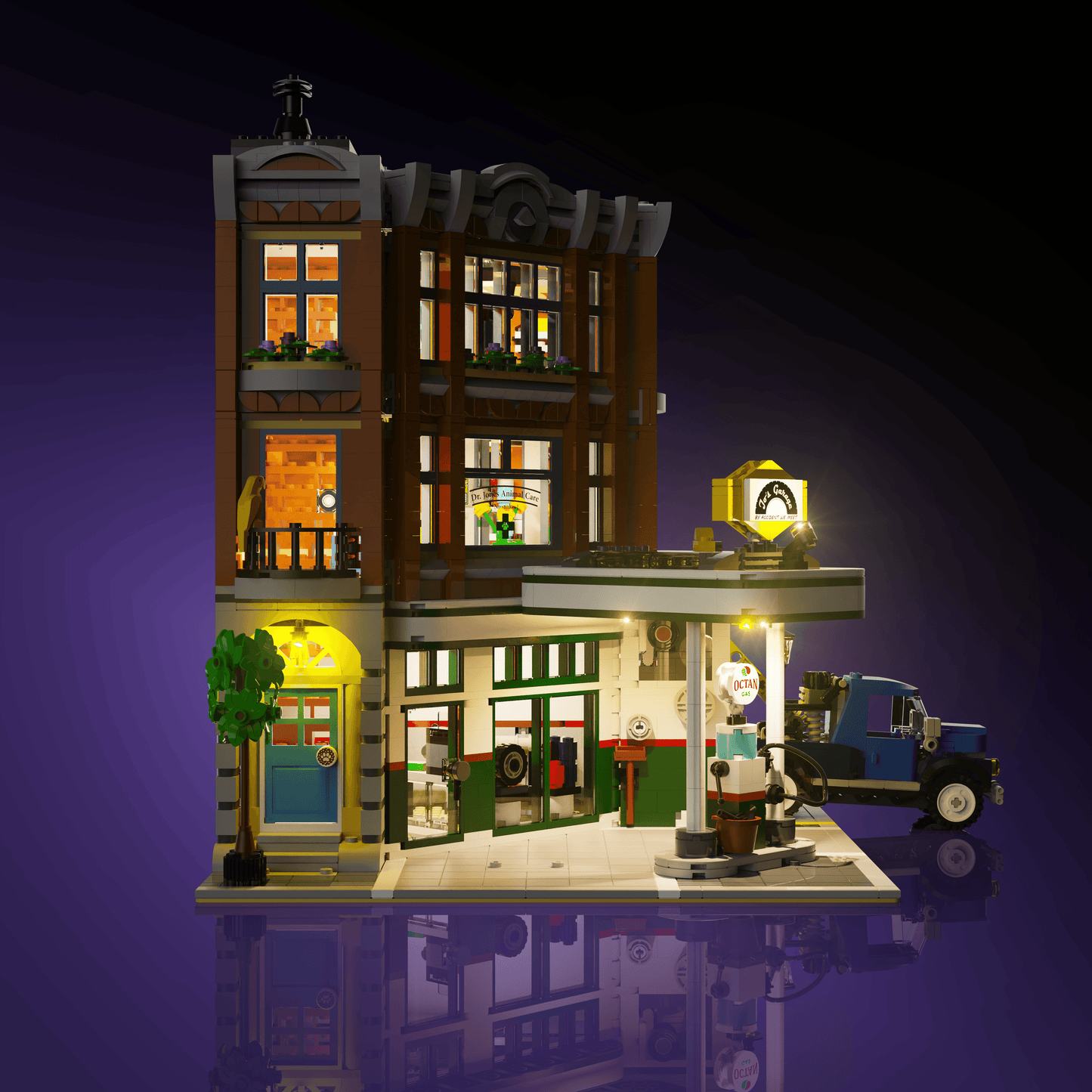 Desktrim™ | Light Kit for LEGO® Corner Garage