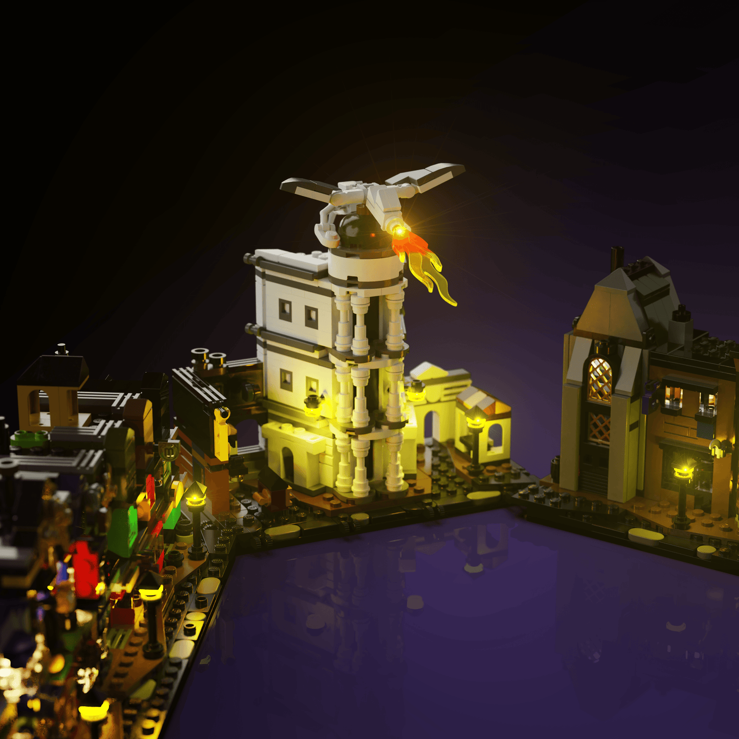 Desktrim™ | Light Kit for LEGO® Harry Potter Diagon Alley Wizarding Shops