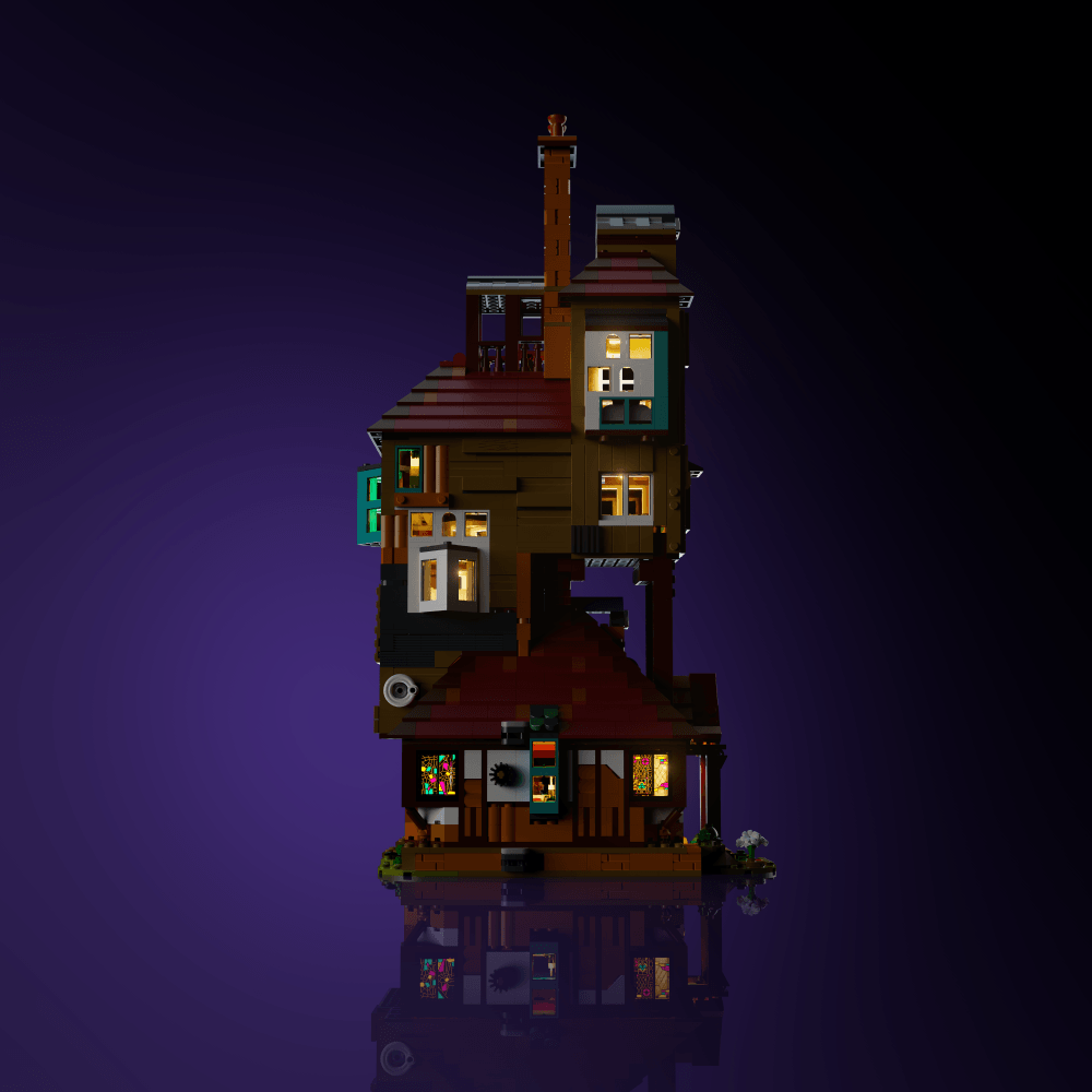 Desktrim™ | Light Kit for LEGO® Harry Potter The Burrow - Collectors' Edition