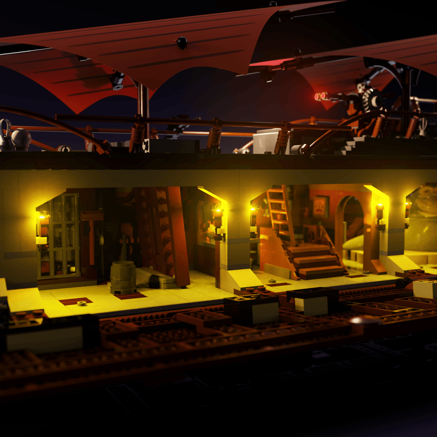 Desktrim™ | Light Kit for LEGO® Jabba's Sail Barge